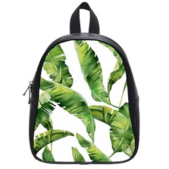 Sheets Tropical Plant Palm Summer Exotic School Bag (small) by artworkshop