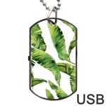 Sheets Tropical Plant Palm Summer Exotic Dog Tag USB Flash (Two Sides) Back