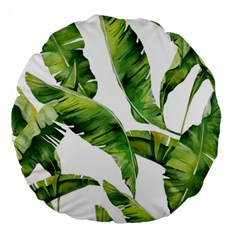 Sheets Tropical Plant Palm Summer Exotic Large 18  Premium Round Cushions by artworkshop