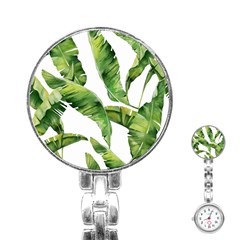 Sheets Tropical Plant Palm Summer Exotic Stainless Steel Nurses Watch by artworkshop