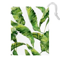 Sheets Tropical Plant Palm Summer Exotic Drawstring Pouch (4xl) by artworkshop