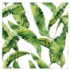 Sheets Tropical Plant Palm Summer Exotic Square Satin Scarf (36  X 36 ) by artworkshop