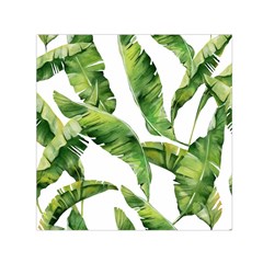 Sheets Tropical Plant Palm Summer Exotic Square Satin Scarf (30  X 30 ) by artworkshop