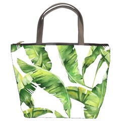 Sheets Tropical Plant Palm Summer Exotic Bucket Bag by artworkshop