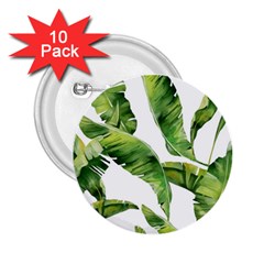 Sheets Tropical Plant Palm Summer Exotic 2 25  Buttons (10 Pack)  by artworkshop