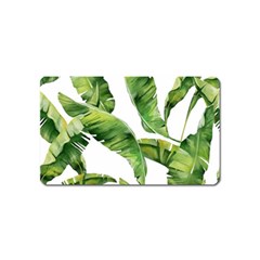 Sheets Tropical Plant Palm Summer Exotic Magnet (name Card) by artworkshop