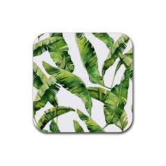 Sheets Tropical Plant Palm Summer Exotic Rubber Coaster (square) by artworkshop