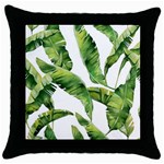 Sheets Tropical Plant Palm Summer Exotic Throw Pillow Case (Black) Front