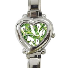 Sheets Tropical Plant Palm Summer Exotic Heart Italian Charm Watch by artworkshop