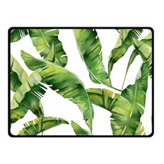 Sheets Tropical Plant Palm Summer Exotic Double Sided Fleece Blanket (small)  by artworkshop