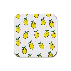 Pattern Lemon Texture Rubber Coaster (Square)