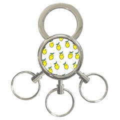 Pattern Lemon Texture 3-ring Key Chain by artworkshop