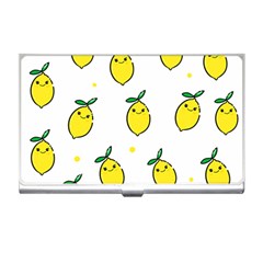 Pattern Lemon Texture Business Card Holder by artworkshop