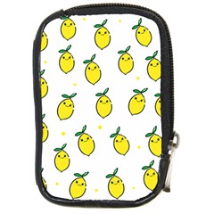 Pattern Lemon Texture Compact Camera Leather Case