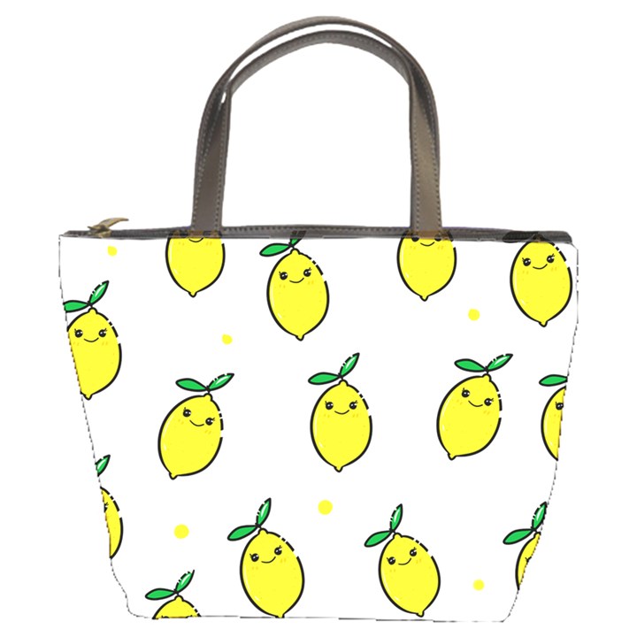 Pattern Lemon Texture Bucket Bag