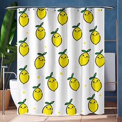 Pattern Lemon Texture Shower Curtain 60  x 72  (Medium) 