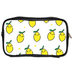 Pattern Lemon Texture Toiletries Bag (one Side) by artworkshop