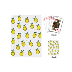 Pattern Lemon Texture Playing Cards Single Design (mini) by artworkshop