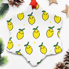 Pattern Lemon Texture Ornament (snowflake) by artworkshop