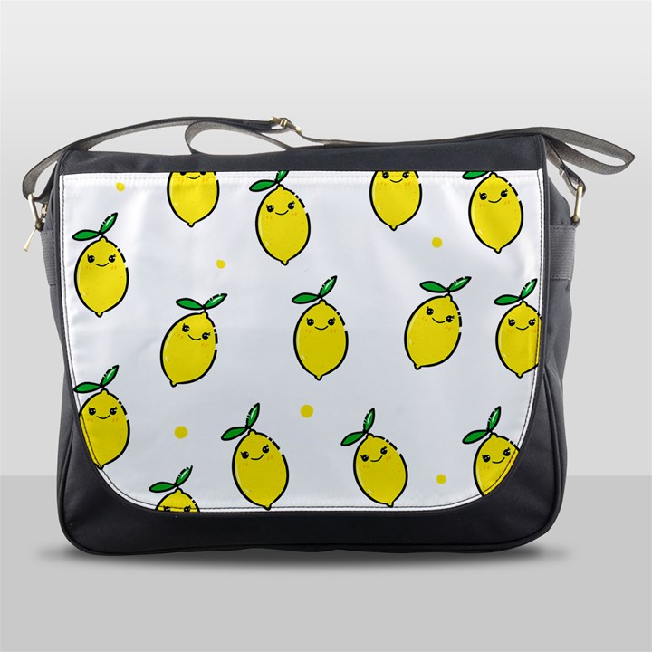 Pattern Lemon Texture Messenger Bag