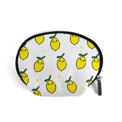 Pattern Lemon Texture Accessory Pouch (small) by artworkshop