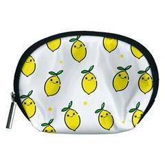 Pattern Lemon Texture Accessory Pouch (medium) by artworkshop