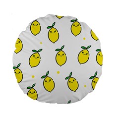 Pattern Lemon Texture Standard 15  Premium Round Cushions by artworkshop