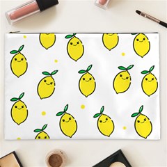 Pattern Lemon Texture Cosmetic Bag (xxl) by artworkshop