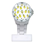 Pattern Lemon Texture Plastic Nurses Watch Front