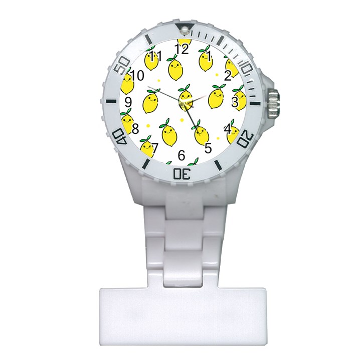 Pattern Lemon Texture Plastic Nurses Watch