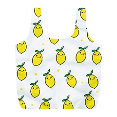 Pattern Lemon Texture Full Print Recycle Bag (l) by artworkshop