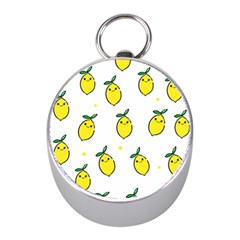 Pattern Lemon Texture Mini Silver Compasses by artworkshop