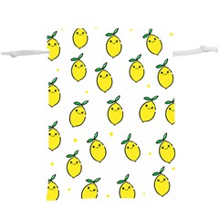 Pattern Lemon Texture  Lightweight Drawstring Pouch (xl) by artworkshop