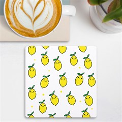 Pattern Lemon Texture Uv Print Square Tile Coaster  by artworkshop