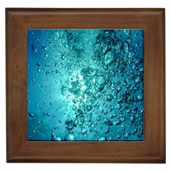 Bubbles Water Bub Framed Tile by artworkshop