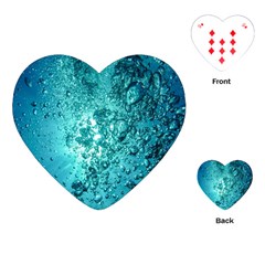 Bubbles Water Bub Playing Cards Single Design (heart) by artworkshop