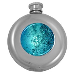 Bubbles Water Bub Round Hip Flask (5 Oz) by artworkshop