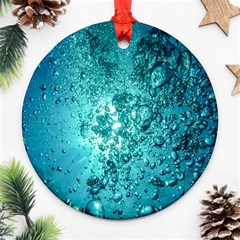 Bubbles Water Bub Round Ornament (two Sides)