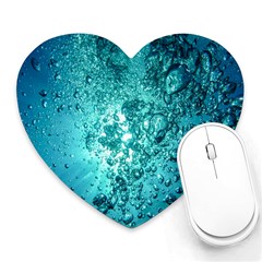 Bubbles Water Bub Heart Mousepads by artworkshop