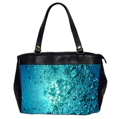 Bubbles Water Bub Oversize Office Handbag (2 Sides) by artworkshop