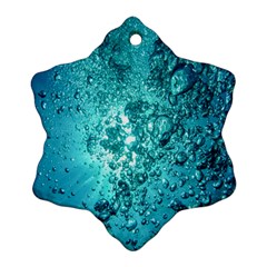 Bubbles Water Bub Snowflake Ornament (two Sides) by artworkshop