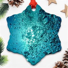 Bubbles Water Bub Snowflake Ornament (two Sides) by artworkshop