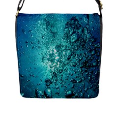 Bubbles Water Bub Flap Closure Messenger Bag (l) by artworkshop