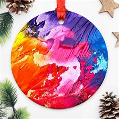 Colorful Painting Ornament (round) by artworkshop