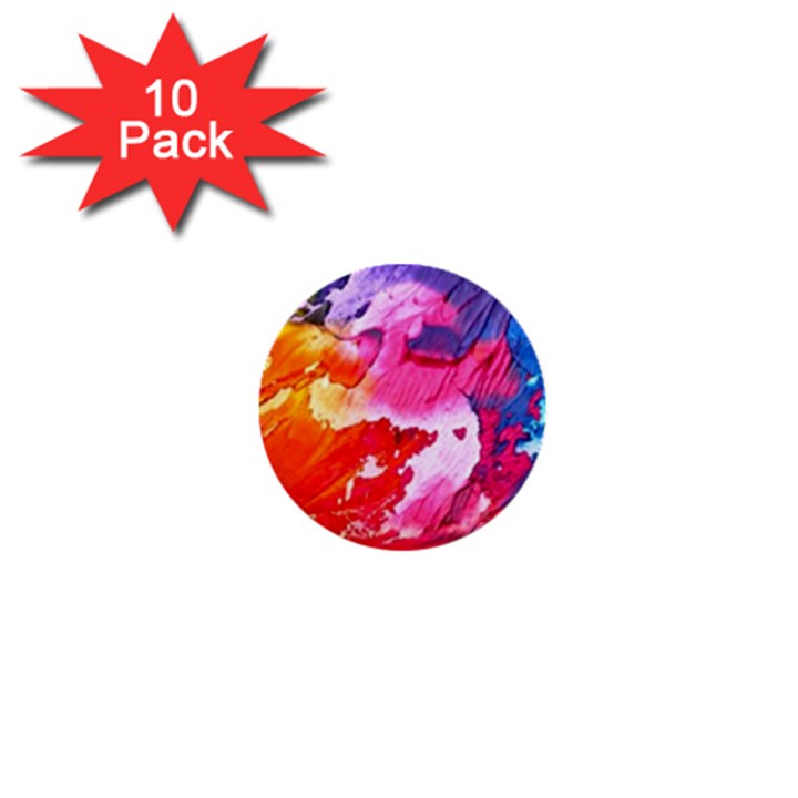 Colorful Painting 1  Mini Buttons (10 pack) 