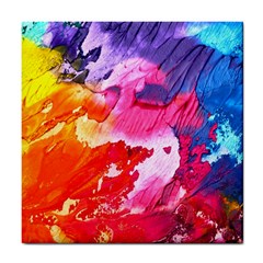 Colorful Painting Tile Coaster by artworkshop