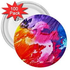 Colorful Painting 3  Buttons (100 Pack)  by artworkshop