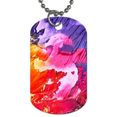 Colorful Painting Dog Tag (two Sides) by artworkshop