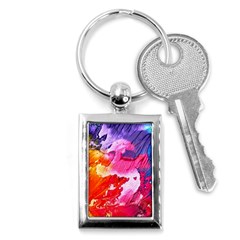 Colorful Painting Key Chain (rectangle) by artworkshop