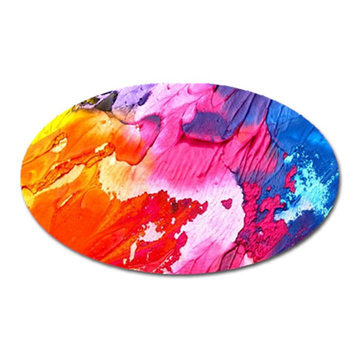 Colorful Painting Oval Magnet